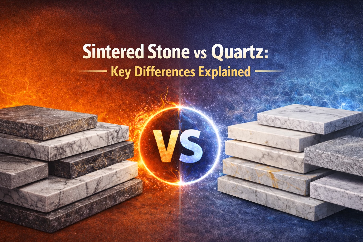 Sintered Stone vs. Quartz Difference: Arvicon Guide